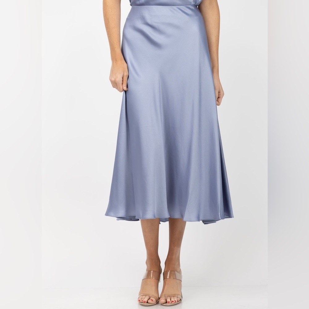 Tanya Taylor A-Line Skirt in Soft Blue